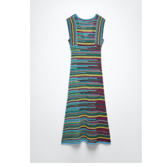 Zara Multicolor Knit Dress S - Picture 8 of 9